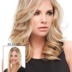 easiPart HD XL 12" | Synthetic Hair Topper (Mono Top) - USED and CUT